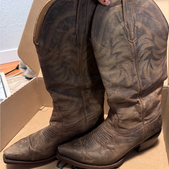 Tecovas Tan Leather Interior Boots - Picture 3 of 9